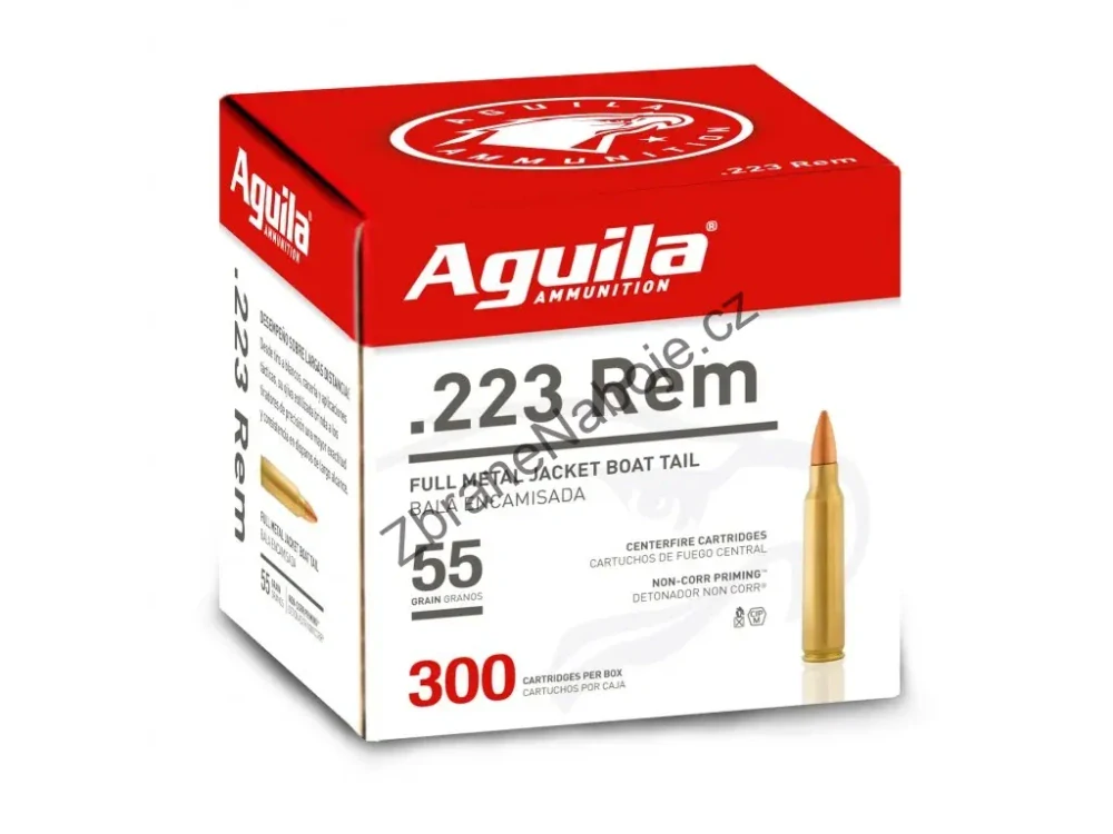 .223 Rem Aquila FMJ 3,6g/55gr balení 300 ks