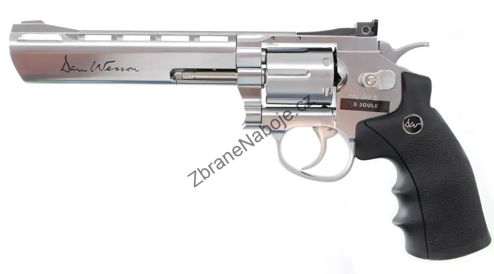 Vzduchový revolver ASG Dan Wesson 6" Silver
