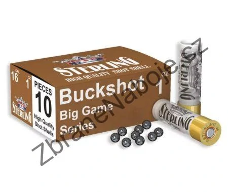 16/70 STERLING Buck Shot 28g, 9 broků