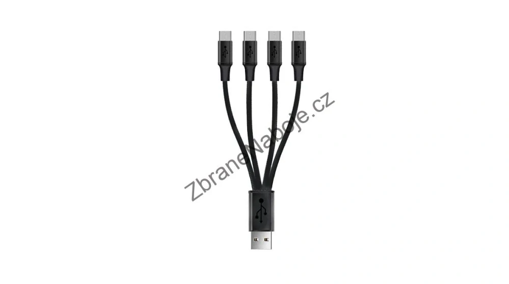 Kabel nabíjecí mikro USB, čtyřnásobný