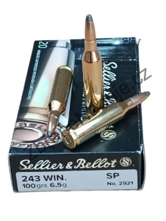 .243 Winchester, S&B, SP 6,5g/100gr