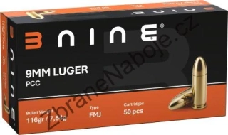 9 mm Luger BNine PCC FMJ 7,54g