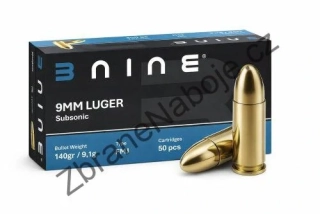 9 mm Luger BNine Subsonic FMJ 9,1g