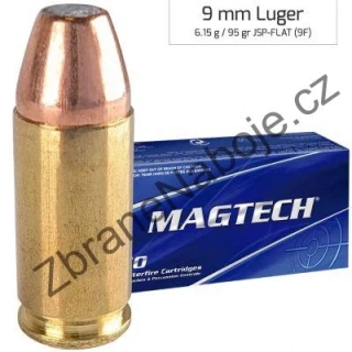 9 mm Luger Magtech JSP Flat 6,1g/95gr - 9F
