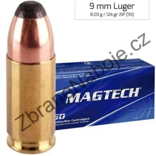 9 mm Luger Magtech JSP 8g/124gr - 9S