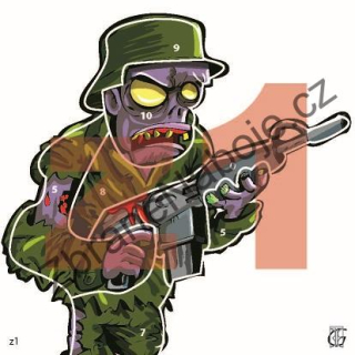 Terč vzduchovkový ZOMBIE