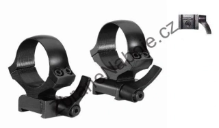 Montáž optiky šína Weaver (22 mm), rychloupínací, oka 26 mm
