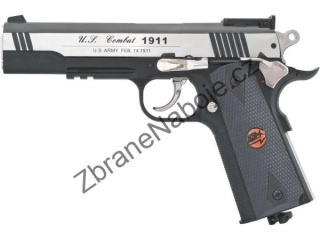 Vzduchová CO2 pistole Bruni US Combat 1911 M stříbrná