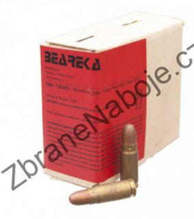 7,62x25 TOKAREV C.I.P. - mosaz
