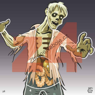 Terč vzduchovkový ZOMBIE