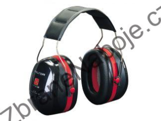 Sluchátka Peltor H540A-411-SV, OPTIME III, SNR 35 dB, černo-červené