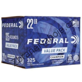 .22LR Federal Champion, CPHP, 36gr, 325 ks