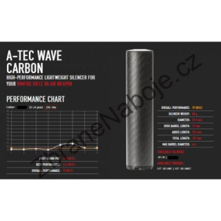 Tlumič A-TEC Wave Carbon, ráže .22LR