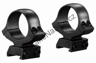 Montáž optiky šína 16 mm, oka 26 mm