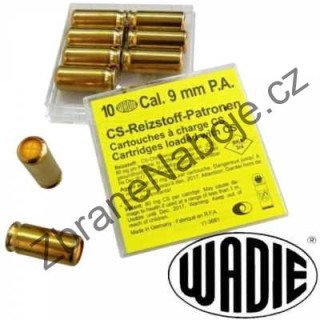 Plynový náboj Wadie 9mm pistole CS