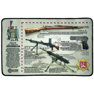 Podložka 43x28 cm, barevná, zbraně Čsl. armády-mobilizace 1938
