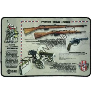 Podložka 43x28 cm, barevná, zbraně Čsl. legionářů 1914-1920