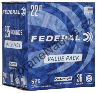 .22LR Federal Champion, HP, 36gr, 525 ks