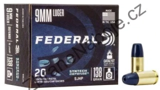 9mm Luger Federal, Syntech Defense SJHP, 138gr, 20 ks